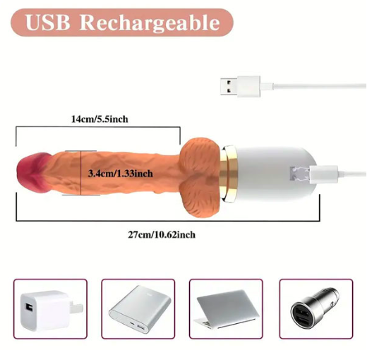 Dương vật giả Dibe rung thụt tự động đế gắn tường